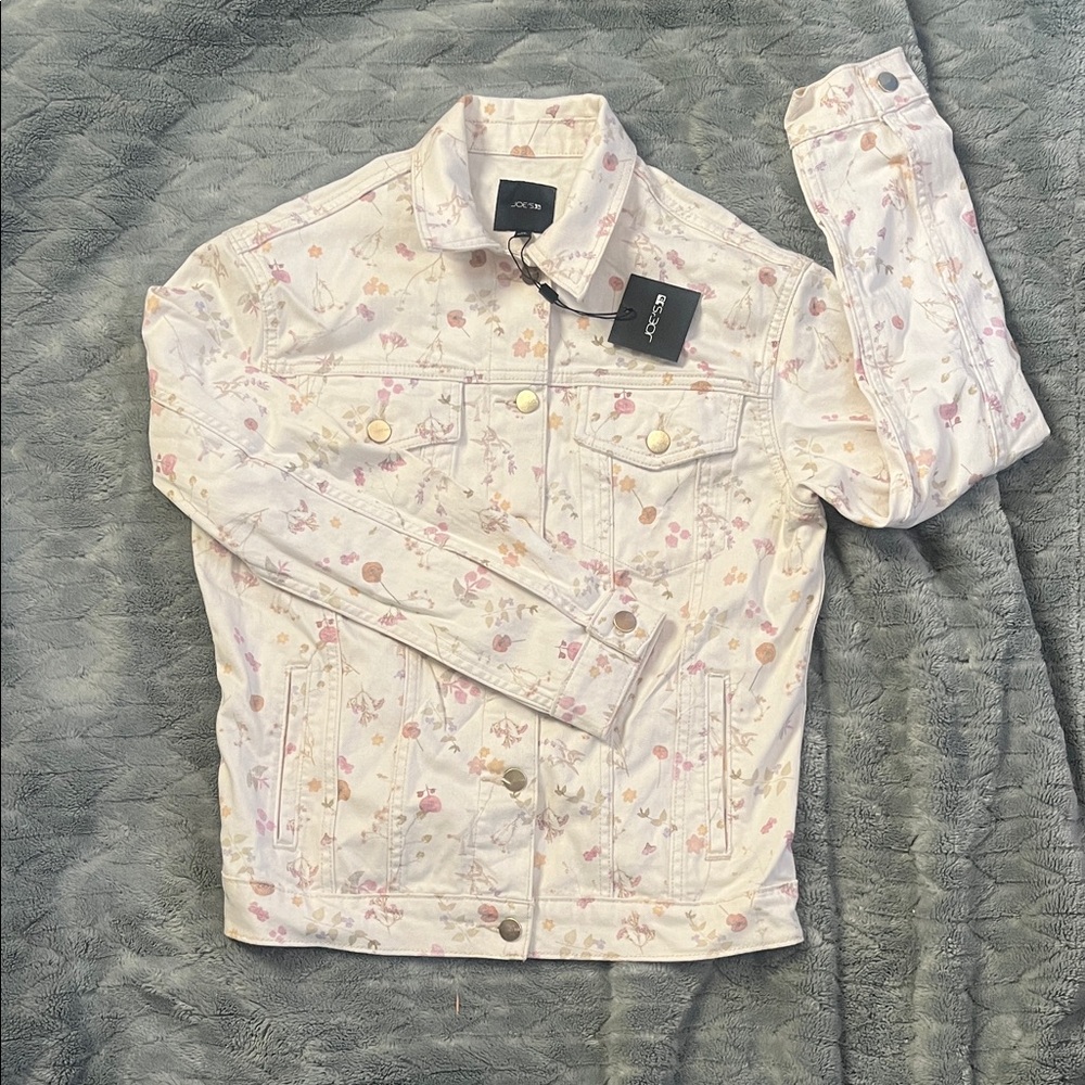 Joe's The Boyfriend Floral Denim Jacket